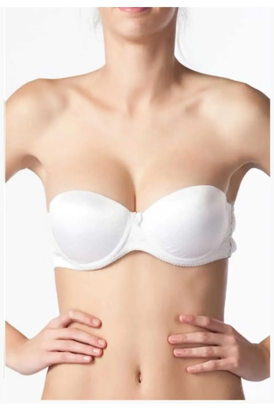 Sutien NBB cu Push-Up si Balene de Sustinere, Culoare Alb - 2