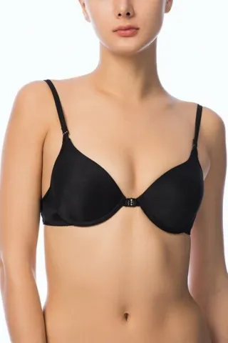 Sutien NBB cu Push-Up si Balene de Sustinere, Culoare Negru