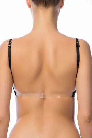 Sutien NBB cu Push-Up si Balene de Sustinere, Culoare Negru hover