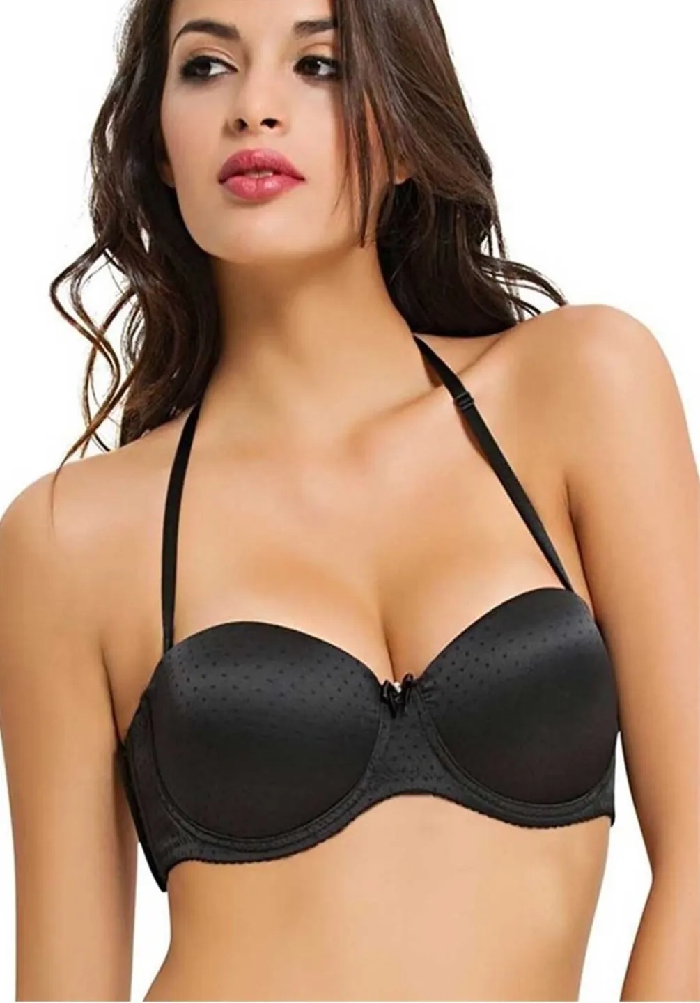 Sutien NBB cu Push-Up si Balene de Sustinere, Culoare Negru - 2