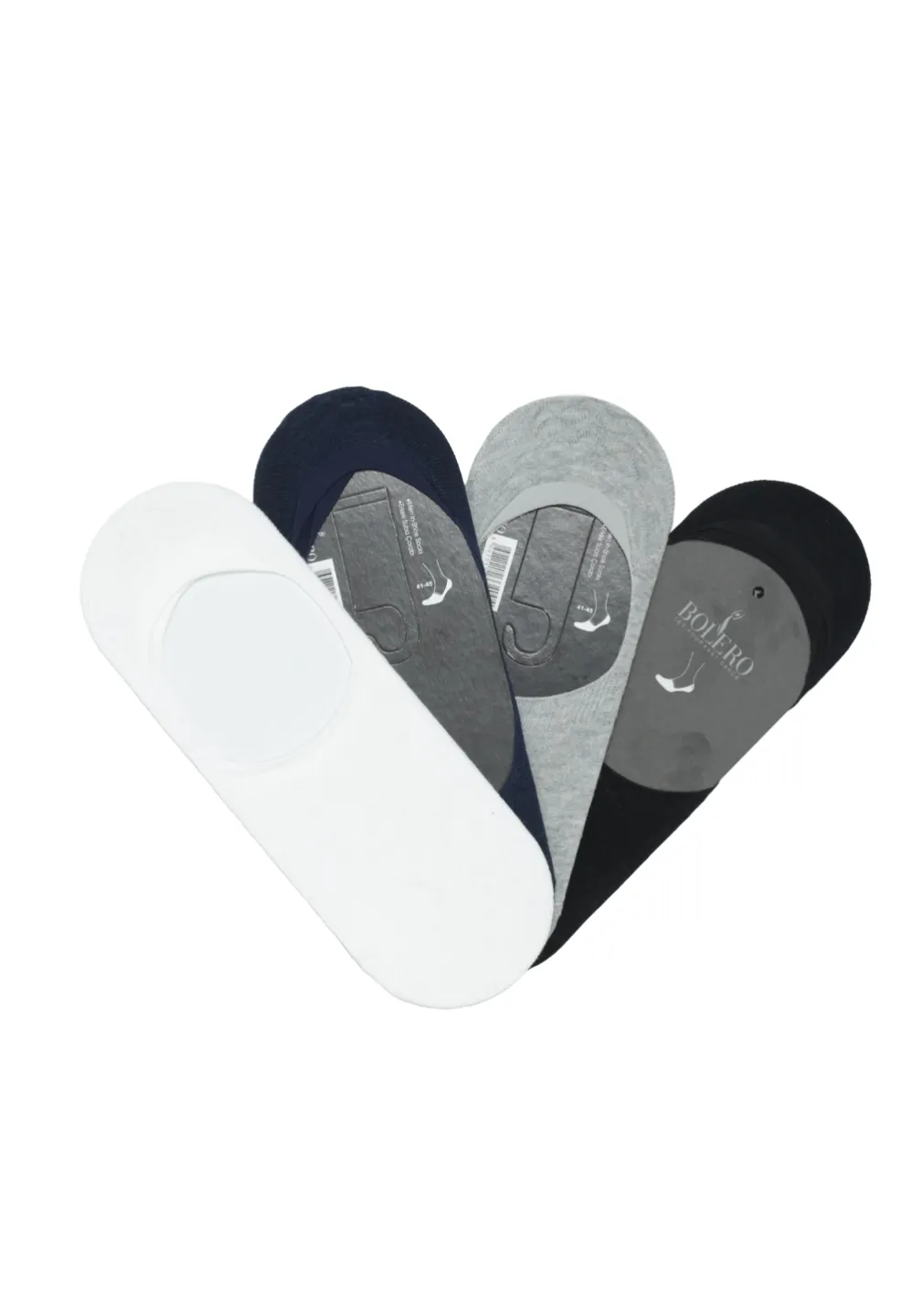 Tălpici bărbați cu silicon la călcâi – set 4 culori - 1