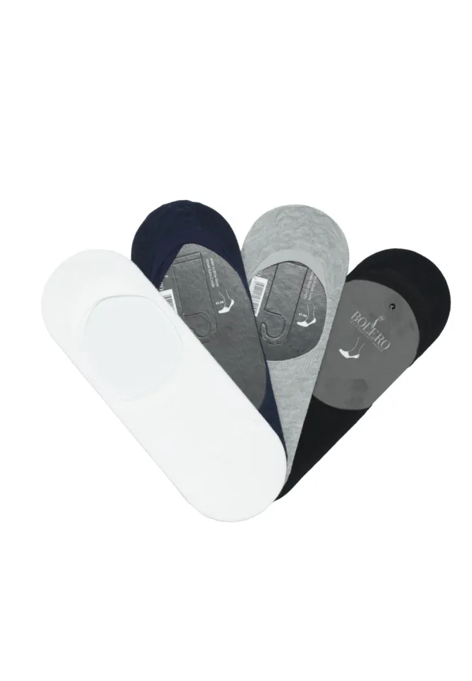 Tălpici bărbați cu silicon la călcâi – set 4 culori