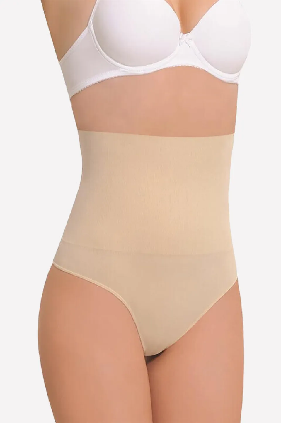 Burtieră Modelatoare cu Chilot Tanga NBB, Bej - 1