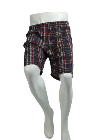 Short de pijama bărbați carouri, bumbac