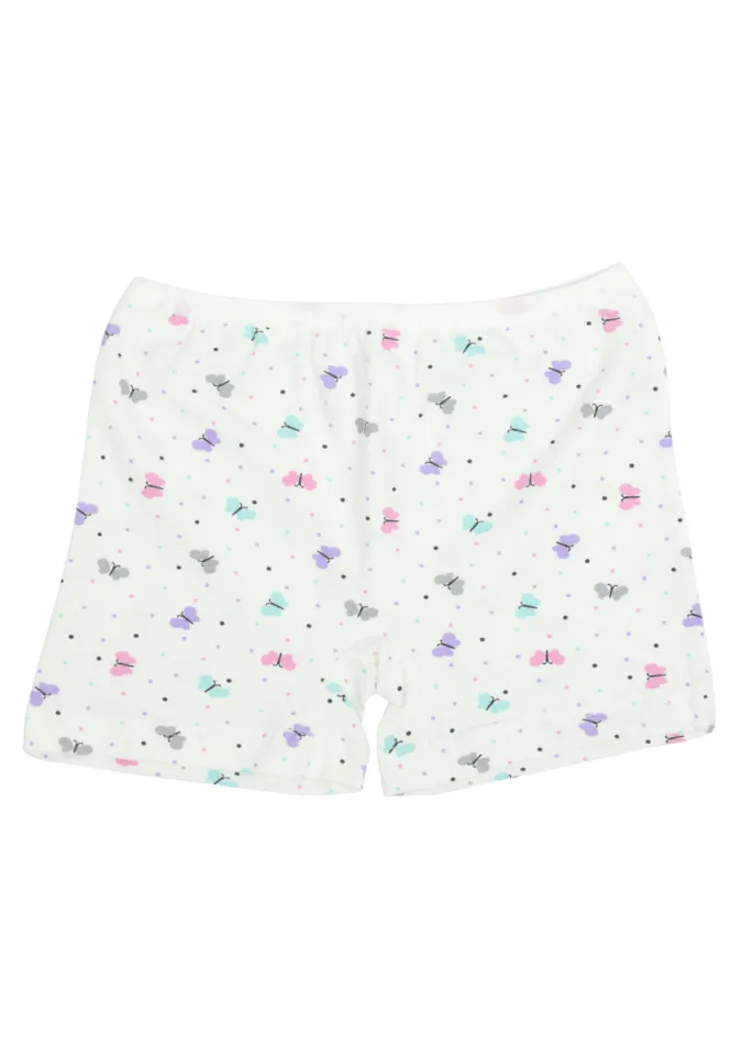 Set 2 Boxeri Fete – Bumbac și Elastan, Culori Asortate