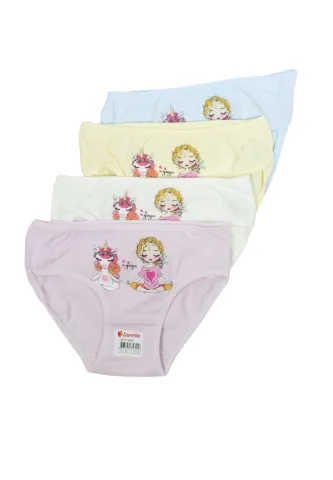 Set 4 chiloți fetițe – culori diverse