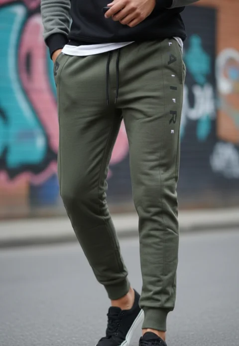 Pantaloni de trening bărbați Life Air, verzi