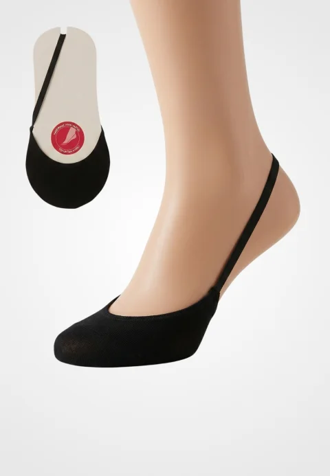 Tălpici Penti Subțiri Invizibili Parmak Ucu Suba negru