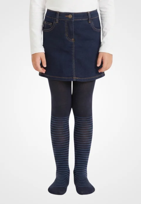 Dres fetițe Penti Young ,,Crystal'', bumbac- imprimeu dungi, bleumarin