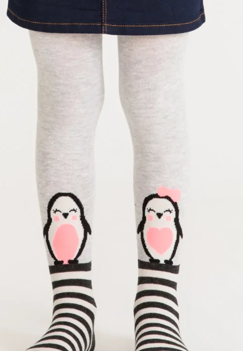 Dres fetițe Penti ,,Penguin Family'', bumbac- mat, opac, gri