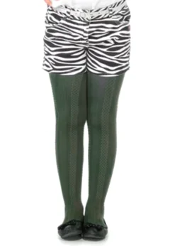 Dres Penti Pretty ,,Gilda'' 60 den- imprimeu tip croșetat, culoare verde