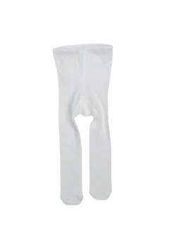 Dres pentru copii – alb, cu dantelă la spate