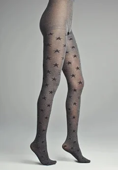 Dres Penti Lovely 40 DEN – Imprimeu ,,Star Way'', culoare gri