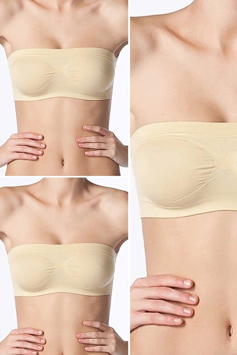 Bustieră modelatoare fără bretele NBB, Bej