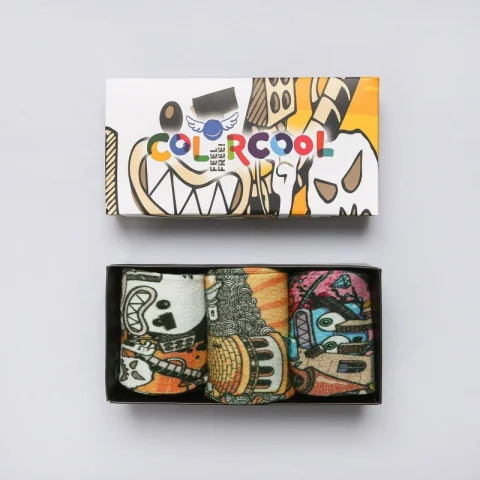 Set 3 Perechi Șosete Bărbătești GRAFFITI Fără Cusături - Confort și Stil