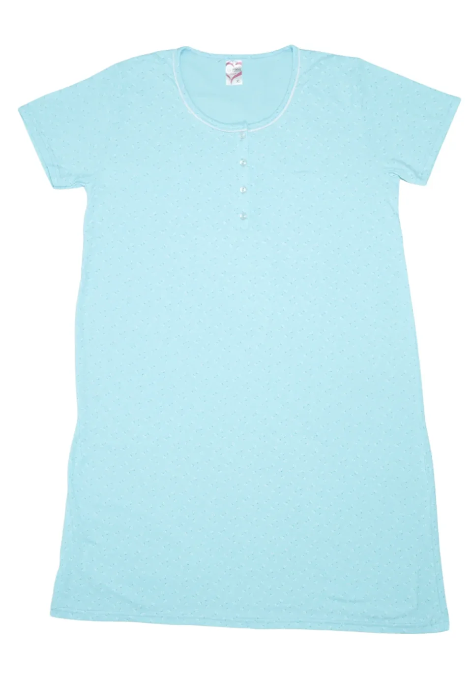 Cămașă de noapte, 100% bumbac turcoaz